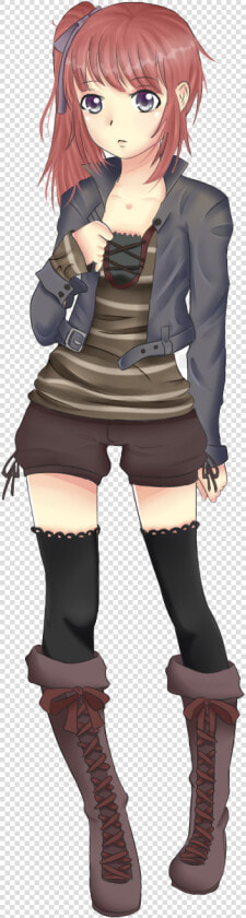 Anime Girl Png Download   Anime Short Hair Girl  Transparent PngTransparent PNG