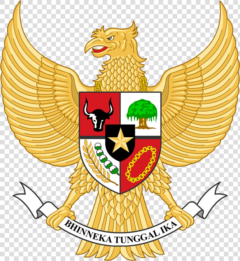 Indonesia Flag With Garuda  HD Png DownloadTransparent PNG