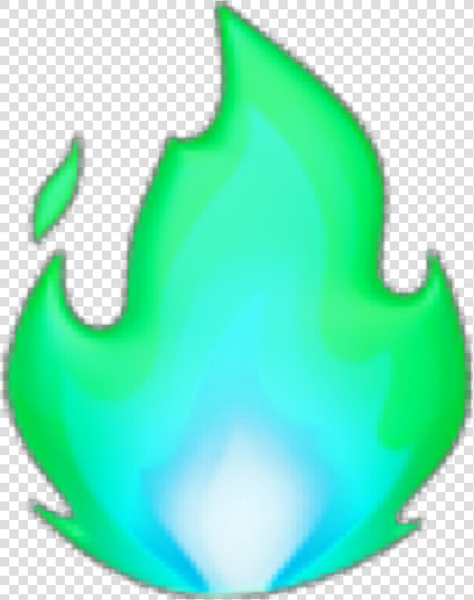 Fire Fuego Lightblue Celeste Green Verde Emoji Freetoedit   Green Fire Emoji  HD Png DownloadTransparent PNG