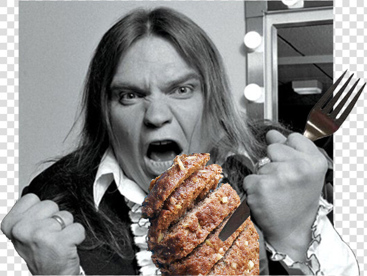 This Thread Would Not Be Complete Without A Picture   Meatloaf Singer Eating Meatloaf  HD Png DownloadTransparent PNG