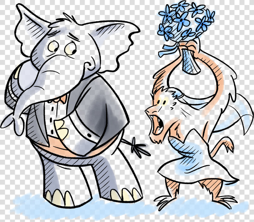 Elephants Clipart Marriage   Elephant  HD Png DownloadTransparent PNG