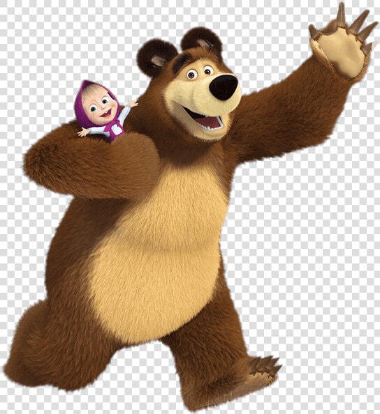 Bear Holding Masha   Masha And The Bear Png  Transparent PngTransparent PNG