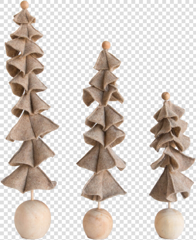 Ruffle Felt Trees In Flax 1  HD Png DownloadTransparent PNG