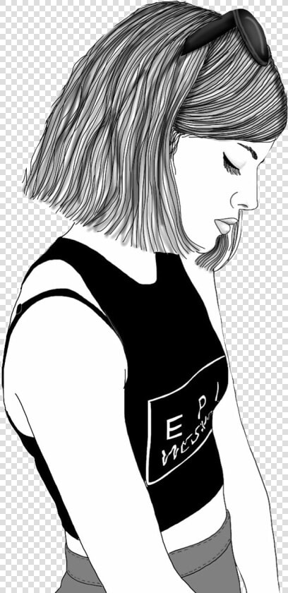 Chica De Pelo Corto Dibujo  HD Png DownloadTransparent PNG
