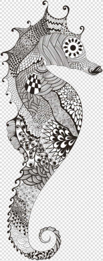 Vector Art  Black Sea  Colour Images  Mandala Art    Mandala Art On Aquatic Life  HD Png DownloadTransparent PNG