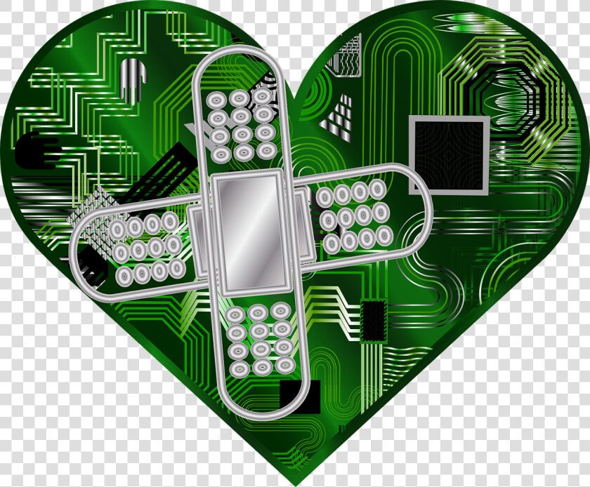 Graphic  Computer Repair  Computer  Heart  Band Aid   Things That Can Harm The Computer  HD Png DownloadTransparent PNG