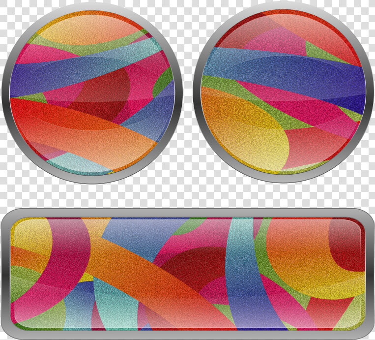 Multicolored Film Grained Buttons   Circle  HD Png DownloadTransparent PNG
