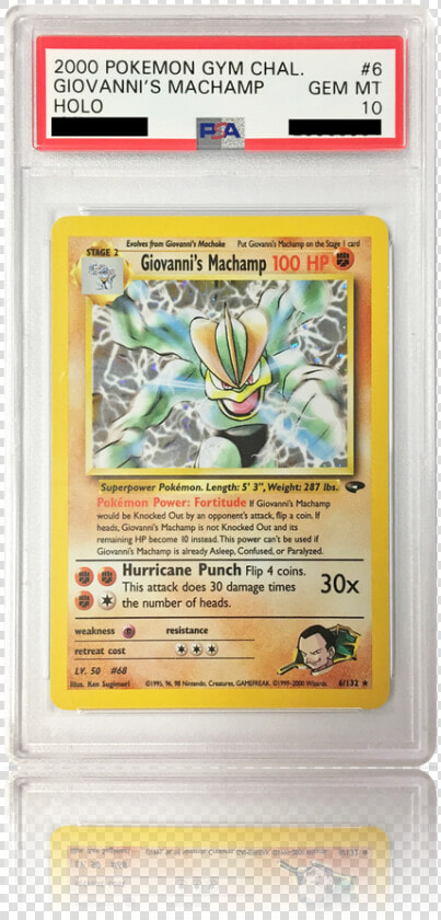 Pokemon Gym Challenge Rare Holo Giovanni S Machamp   Pokemon Cards Gym Leader Set  HD Png DownloadTransparent PNG