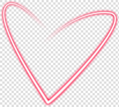  love  heart  neon  light  pink  red   Heart  HD Png DownloadTransparent PNG
