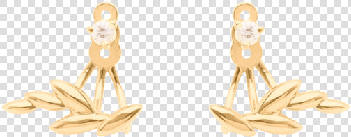 Olive Leaf Ear Jackets   Jacket Earrings Mejuri  HD Png DownloadTransparent PNG