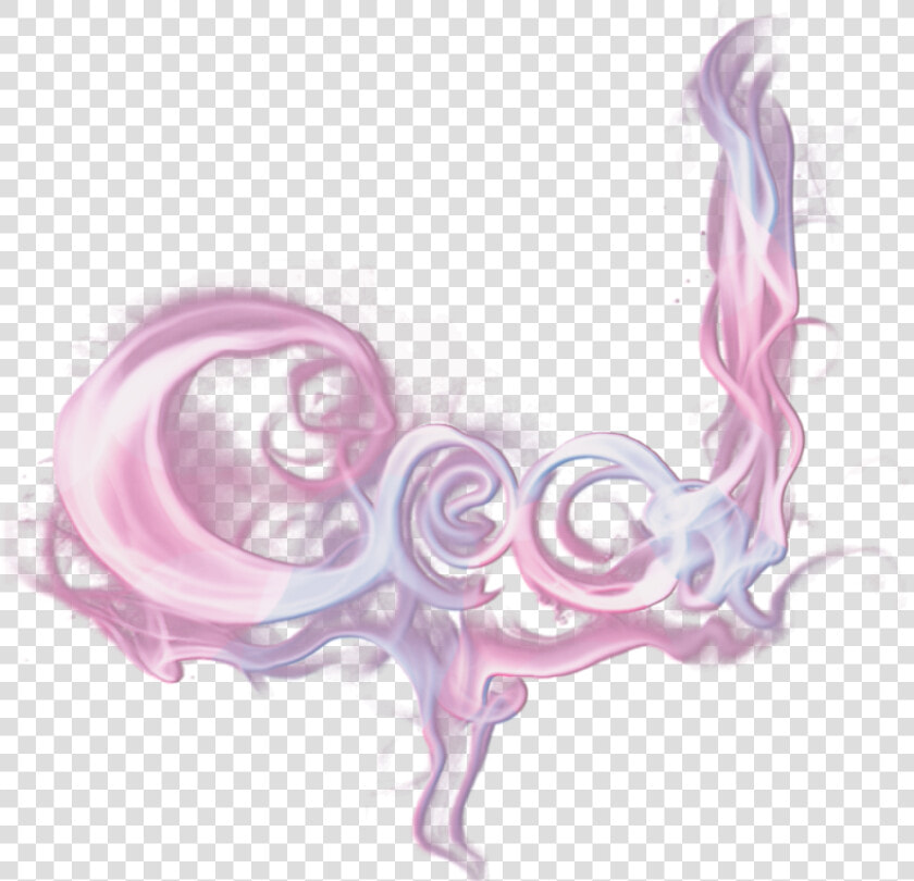   freetoedit  3d  cool  vape  smoke  cloud  pink  blue  HD Png DownloadTransparent PNG