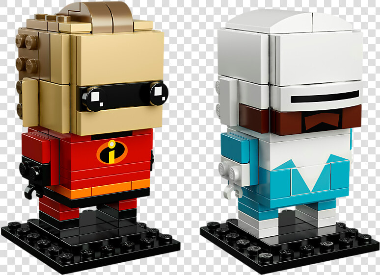 Lego Brickheadz Mr Incredible And Frozone  HD Png DownloadTransparent PNG