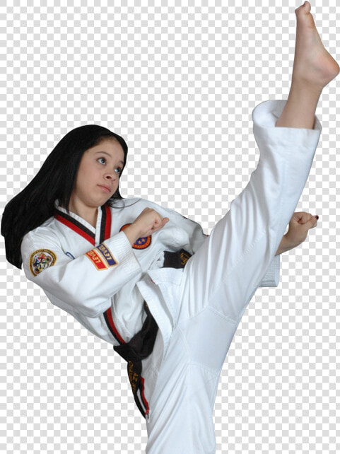 Woman High Kicking   Karate Kick Woman  HD Png DownloadTransparent PNG