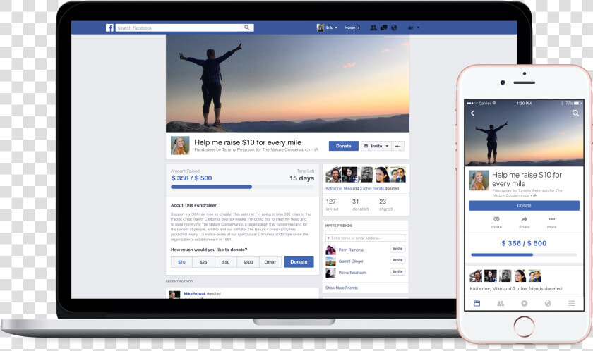 Facebook Fundraiser  HD Png DownloadTransparent PNG