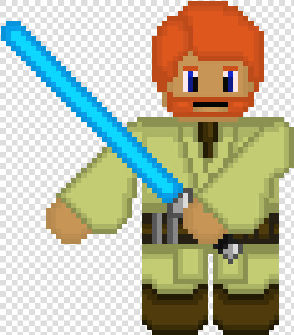 Obi Wan Kenobi Pixel Art  HD Png DownloadTransparent PNG