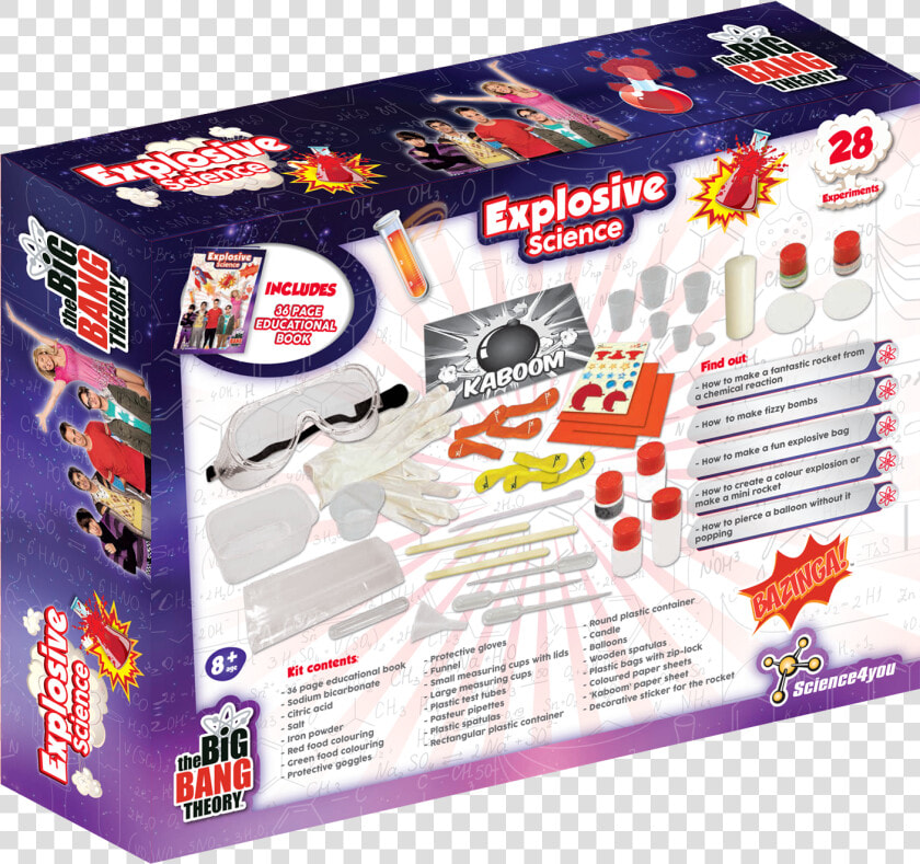 Explosive Science The Big Bang Theory Edition Back   Educational Toy  HD Png DownloadTransparent PNG
