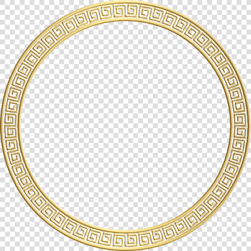 Flourish Ornament Silhouette Frame Gold No Bg   Circle  HD Png DownloadTransparent PNG