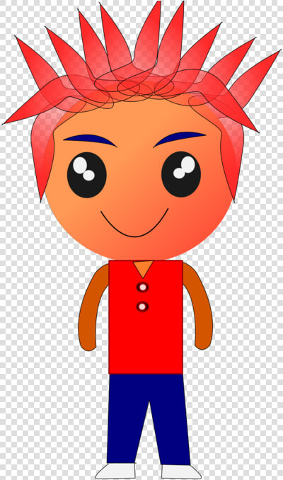 Boy art organ   Spiky Hair Children Clipart  HD Png DownloadTransparent PNG