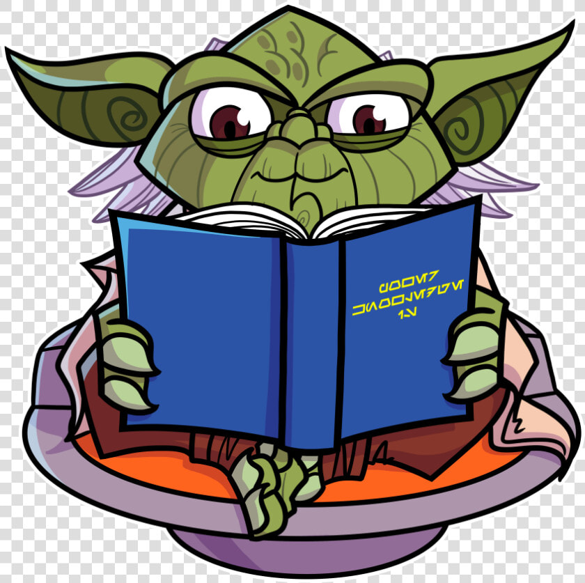 Reading Yoda   Transparent Cartoons   Different Readings  HD Png DownloadTransparent PNG