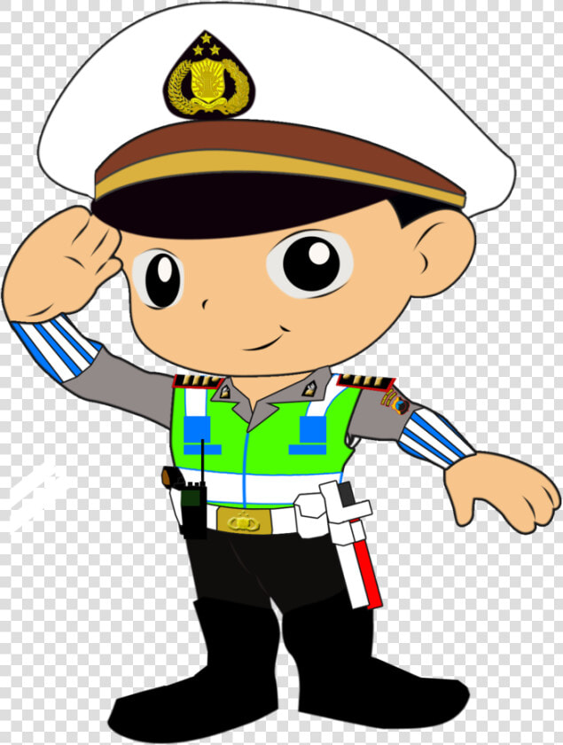 Gambar Karikatur Polisi Lalu Lintas Wallpaper   Indonesian Police Cartoon  HD Png DownloadTransparent PNG
