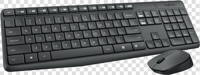 Mk235 Wireless Keyboard And Mouse   Logitech Cordless Desktop Mk235  HD Png DownloadTransparent PNG