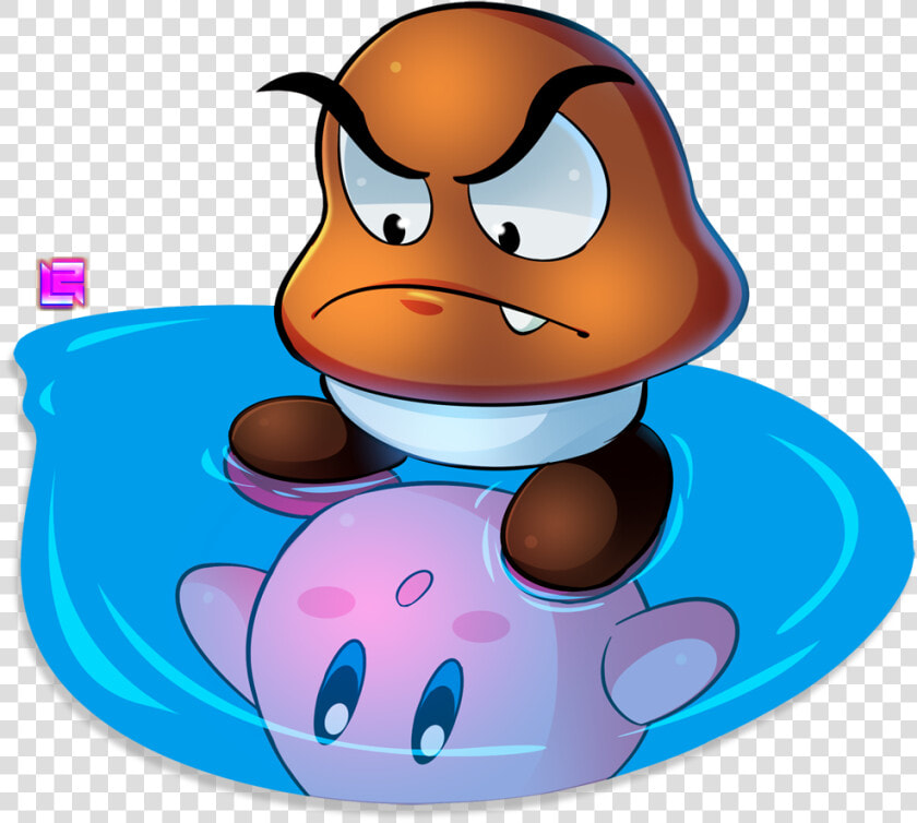 Goomba Kirby Reflect   Kirby Goomba  HD Png DownloadTransparent PNG