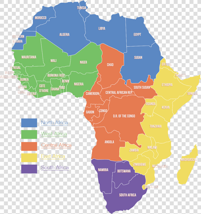 Transparent African Border Clipart   Africa Map Vector Png  Png DownloadTransparent PNG