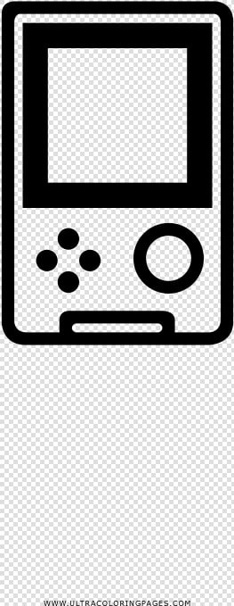 Gameboy Coloring Page   Game Boy Disegni Da Colorare Mp3  HD Png DownloadTransparent PNG
