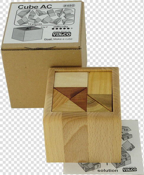 Cube Ac Wood Cube Puzzle   Maths Cube Puzzle Wooden Box Solution  HD Png DownloadTransparent PNG