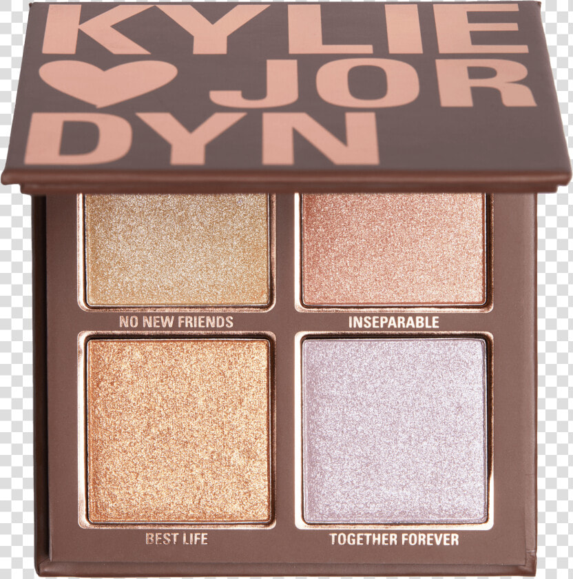 Kylie Cosmetics Kylie X Jordyn Collection   Kylie And Jordyn Highlighter Palette  HD Png DownloadTransparent PNG