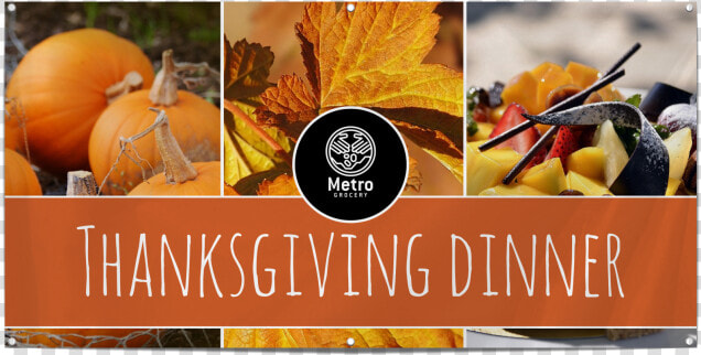 Thanksgiving Dinner Banner Template Preview   Thanksgiving Dinner Banner  HD Png DownloadTransparent PNG