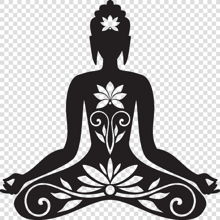 Dessin Bouddha Noir Et Blanc  HD Png DownloadTransparent PNG
