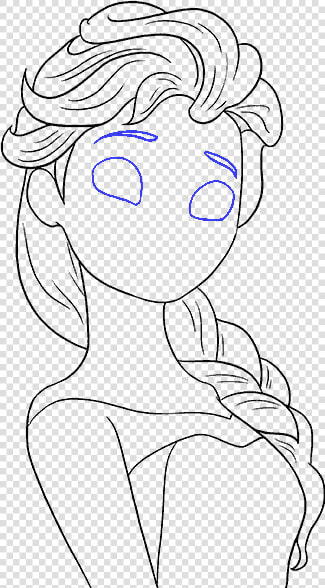 How To Draw Elsa From Frozen   Dibujo De Dibujos Animados  HD Png DownloadTransparent PNG