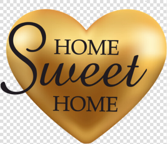  homesweethome  home  heart  gold  words  text  letters   Heart  HD Png DownloadTransparent PNG