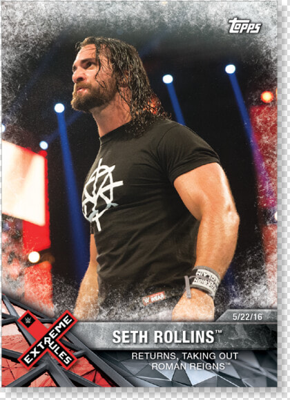 Seth Rollins 2017 Wwe Road To Wrestlemania Base Cards   Action Film  HD Png DownloadTransparent PNG