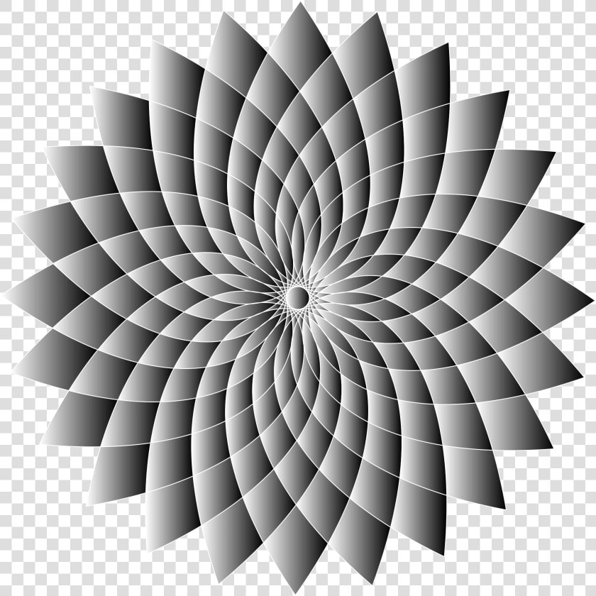 Prismatic Abstract Flower Line Art Ii 4 Clip Arts   Optical Illusion Spinning Disc  HD Png DownloadTransparent PNG