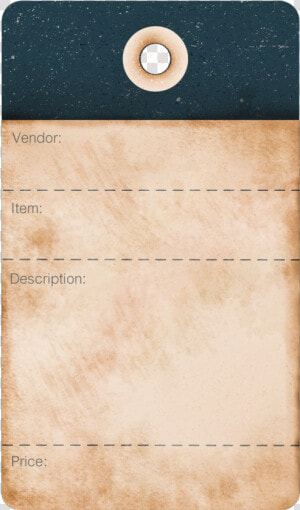 Vintage Blue Distressed Printable Tags   Transparent Vintage Tag Png  Png Download