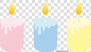 Birthday Candles Clipart 2 Candle   Cute Candle Clip Art  HD Png Download