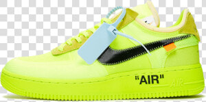 Off White Volt Air Force  HD Png Download