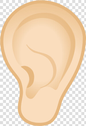 Ear Light Skin Tone Icon   Illustration  HD Png Download