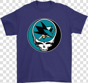 Nhl Team San Jose Sharks X Grateful Dead Logo Band   Mickey Mouse Slipknot T Shirt  HD Png Download