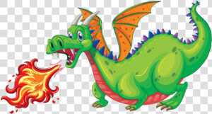 Fire Breathing Dragon Clipart  HD Png Download