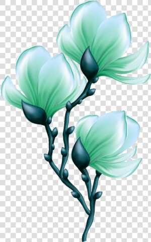 Mq Green Flowers Flower Garden Nature   Clip Art  HD Png Download