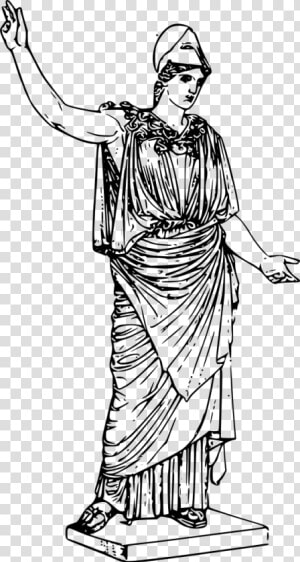 Athena Greek Goddess Of Wisdom  Transparent Png   Png   Greek Statue Clipart  Png Download