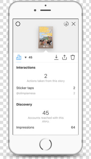 How To Measure The Instagram Interactions In Stories   Iphone  HD Png Download