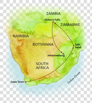 The Jewels Of Southern Africa Map   Map  HD Png Download