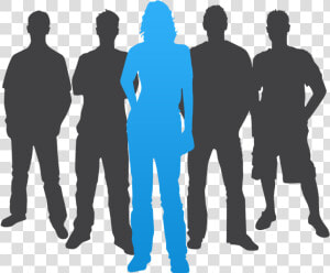 Group Of People Silhouette   Group Of People Clipart  HD Png Download