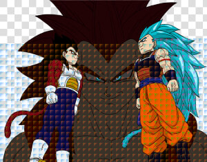 Transparent Super Saiyan 4 Goku Png   If Raditz Turned Good  Png Download