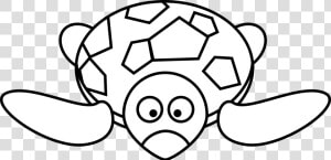 Cartoon Turtle Black White   Cartoon Pictures Black And White  HD Png Download