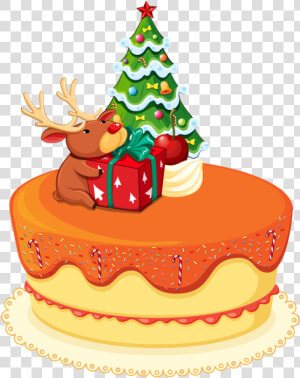 Cupcake  amp  Bolos E Etc   Christmas Cake Vector  HD Png Download